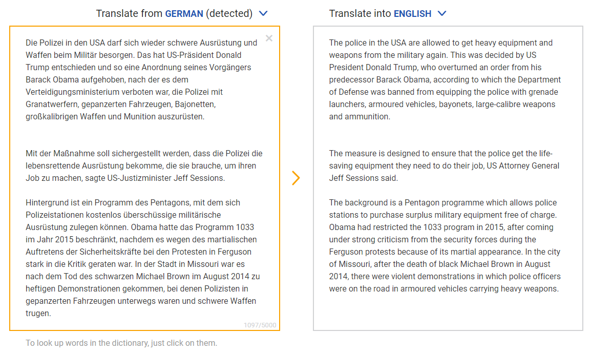 Artigos em Inglês - Com tradução para o português do Google